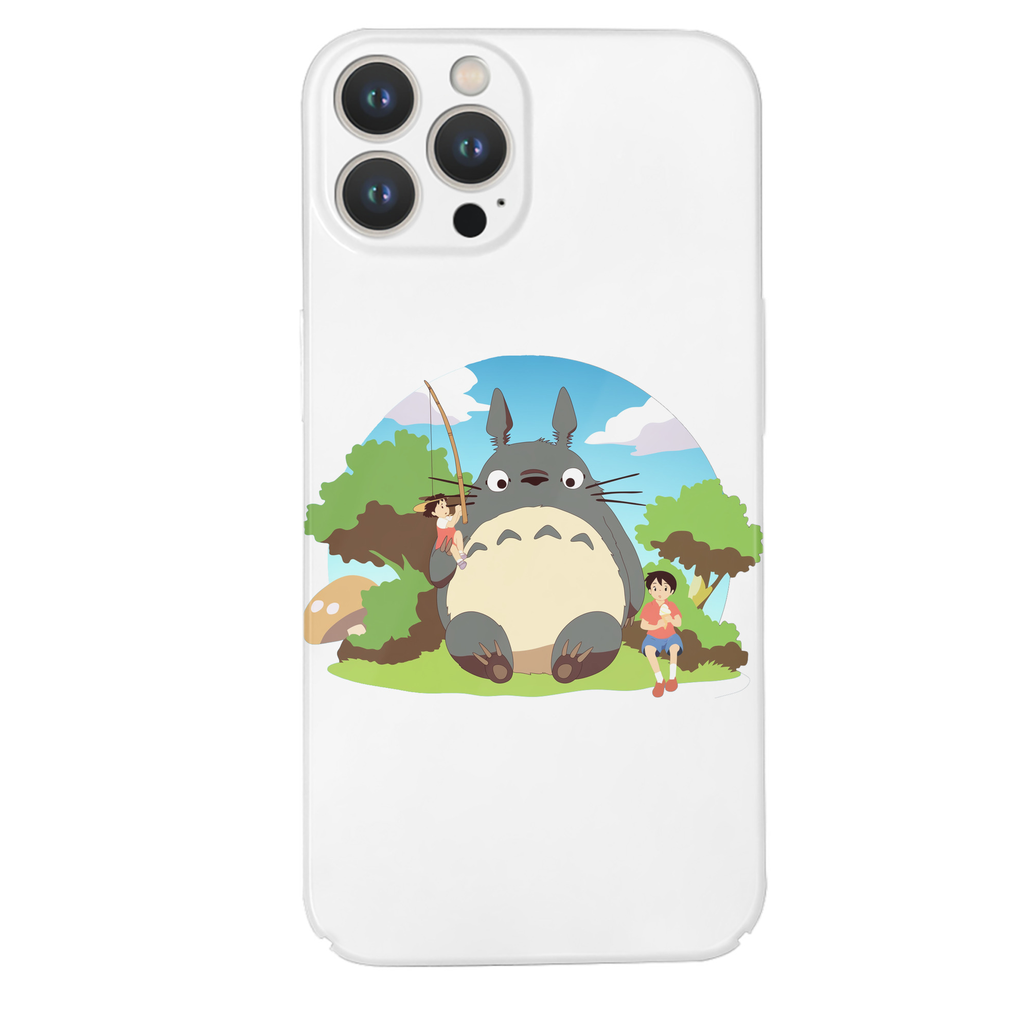 （画像用） となりのトトロ 草壁メイ 草壁サツキ My Neighbor Totoro Satsuki Kusakabe Mei Kusakabe 【iPhone 14シリーズ対応】ハードケース